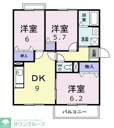 リゼ・クレストの物件間取画像